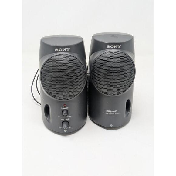 SONY SRS-A15 Active Speaker System w/built-in Amplifier For Walkman/Discman - Picture 1 of 6